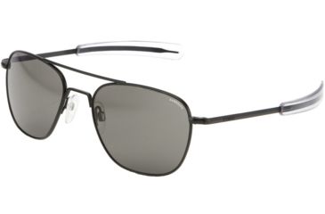Image of Randolph Aviator Progressive Prescription Sunglasses, Matte Black Frame, AF115PR