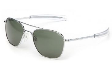 Image of Randolph Aviator Bright Chrome Frame, Agx Glass Lens, Bright Chrome Frame, 58MM AF83614