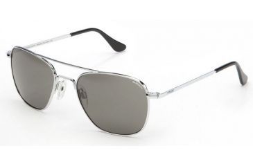 Image of Randolph Aviator Bright Chrome Frame, Gray Glass Lens, Bright Chrome Frame, 55MM AF53411