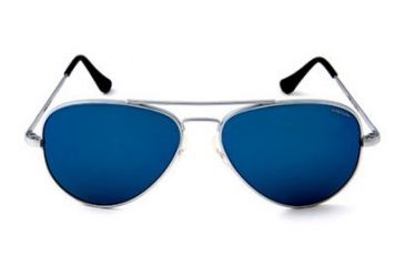 Image of Randolph Concorde Matte Chrome Frame, Blue Sky PC Lens, Matte Chrome Frame, 61MM CR14468-PC
