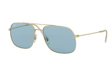 Image of Ray-Ban ANDREA RB3595 Sunglasses 901380-59 - , Light Blue Lenses
