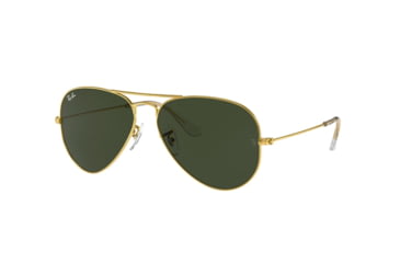 Image of Ray-Ban Aviator Large Metal RB3025 Sunglasses 001-58 - , G-15 Green Lenses