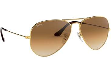 Image of Ray-Ban Aviator Large Metal RB3025 Sunglasses, Arista Crystal Brown Gradient, RB3025 001/51-6214