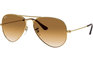 Image of Ray-Ban Aviator Large Metal RB3025 Sunglasses, Arista Crystal Brown Gradient, RB3025 001/51-6214