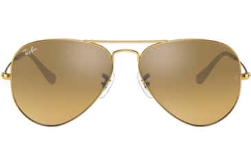 Image of Ray-Ban Aviator Large Metal RB3025 Sunglasses, Arista Crystal Brown Mirror Silver Gradient, RB3025 001/3K-5814