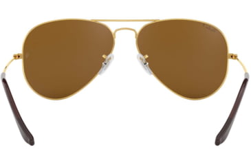 Image of Ray-Ban Aviator Large Metal RB3025 Sunglasses, Arista Crystal Brown Polarized, RB3025 001/57-5814