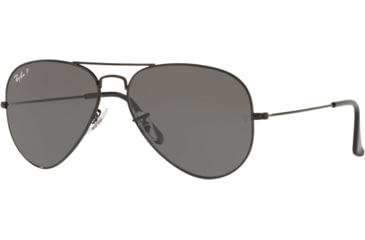 Image of USED Ray-Ban Aviator Large Metal RB3025 Sunglasses, Black, 58, RB3025-002-48-58, EDEMO1