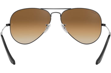 Image of Ray-Ban Aviator Large Metal RB3025 Sunglasses, Gunmetal Crystal Brown Gradient, RB3025 004/51-5814