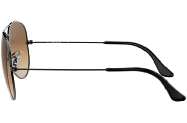 Image of Ray-Ban Aviator Large Metal RB3025 Sunglasses, Gunmetal Crystal Brown Gradient, RB3025 004/51-6214