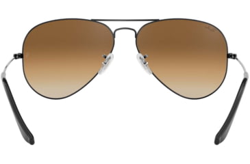 Image of Ray-Ban Aviator Large Metal RB3025 Sunglasses, Gunmetal Crystal Brown Gradient, RB3025 004/51-6214