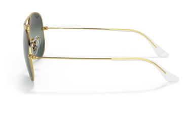 Image of Ray-Ban Aviator Large Metal RB3025 Sunglasses, Legend Gold Frame, Silver/Blue Chromance Lens, Polarized, 62, RB3025-9196G6-62