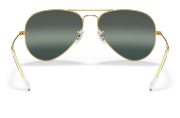 Image of Ray-Ban Aviator Large Metal RB3025 Sunglasses, Legend Gold Frame, Silver/Blue Chromance Lens, Polarized, 62, RB3025-9196G6-62