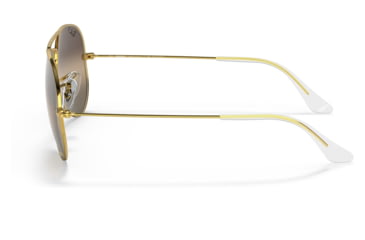 Image of Ray-Ban Aviator Large Metal RB3025 Sunglasses, Legend Gold Frame, Silver/Grey Chromance Lens, Polarized, 62, RB3025-9196G3-62