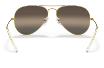 Image of Ray-Ban Aviator Large Metal RB3025 Sunglasses, Legend Gold Frame, Silver/Grey Chromance Lens, Polarized, 62, RB3025-9196G3-62
