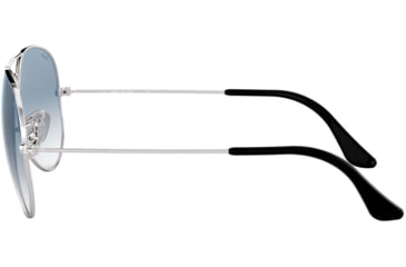 Image of Ray-Ban Aviator Large Metal RB3025 Sunglasses, Silver Crystal Gradient Light Blue, RB3025 003/3F-5814