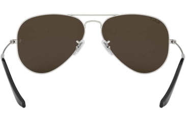 Image of Ray-Ban Aviator Large Metal RB3025 Sunglasses, Silver Frame, Silver Mirror Polar Lenses, RB3025 019/W3-58