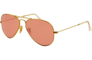 Image of Ray-Ban Aviator Large Metal Sunglasses RB3025 001/15-58 - Arista Frame, cristal polar pink Lenses