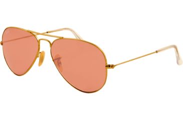 Image of Ray-Ban Aviator Large Metal Sunglasses RB3025 001/4B-62 - Arista Frame, crystal pink Lenses