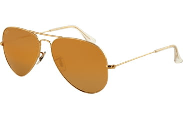 Image of Ray-Ban Aviator Large Metal Sunglasses RB3025 001/4F-5514 - 001/4F Photo Yellow Gsm