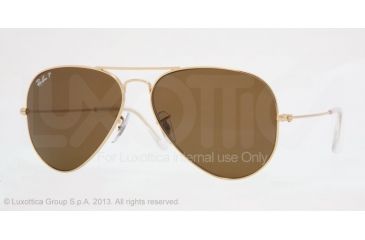 Image of Ray-Ban Aviator Large Metal Prescription Sunglasses RB3025 RB3025-001-57-58 - Lens Diameter 58 mm, Frame Color Arista