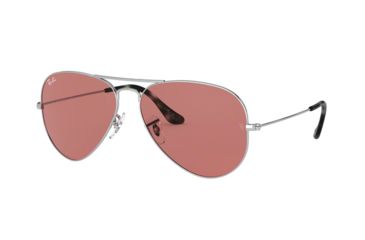 Image of Ray-Ban Aviator Large Metal Sunglasses RB3025 003/4R-62 - , Violet Lenses
