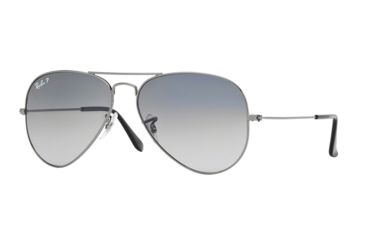 Image of Ray-Ban Aviator Large Metal Prescription Sunglasses RB3025 RB3025-004-78-5514 - Lens Diameter: 55 mm, Frame Color: Gunmetal