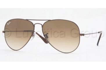 Image of Ray-Ban Aviator Large Metal Sunglasses RB3025 014/51-5514 - Brown Crystal Brown Gradient