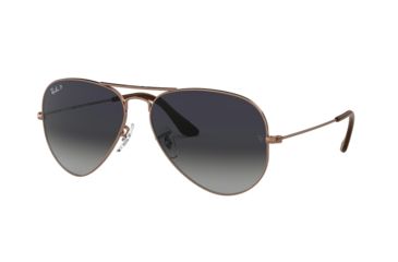 Image of Ray-Ban Aviator Large Metal Sunglasses RB3025 903578-58 - , Blue Gradient Blue - Polar Lenses