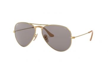 Image of Ray-Ban Aviator Large Metal Sunglasses RB3025 9064V8-58 - Gold Frame, Grey Lenses