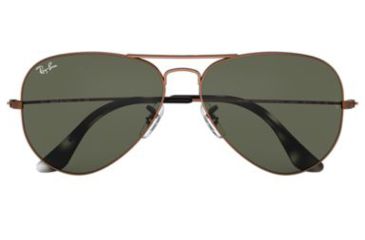 Image of Ray-Ban Aviator Large Metal Sunglasses RB3025 918931-62 - , Green Lenses