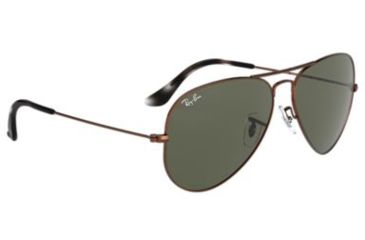 Image of Ray-Ban Aviator Large Metal Sunglasses RB3025 918931-62 - , Green Lenses