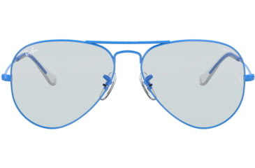 Image of Ray-Ban Aviator Large Metal Sunglasses RB3025 9222T3-62 - , photo evolve grey/dark violet Lenses