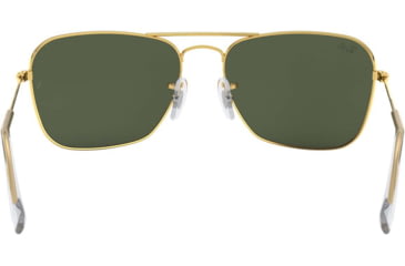 Image of Ray-Ban Caravan Sunglasses RB3136 001-5515 - Arista Frame / Crystal Green 55 mm Lenses