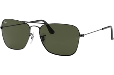 Image of Ray-Ban Caravan Sunglasses RB3136 004-5815 - Gunmetal Crystal Green