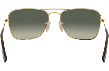 Image of Ray-Ban Caravan Sunglasses RB3136 181/71-58 - Gold Frame, Light Grey Gradient Dark Grey Lenses