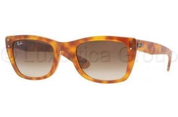 Image of Ray-Ban Caribbean Sunglasses RB4148 803/51-5222 - Yellow Havana Crystal Brown Gradient