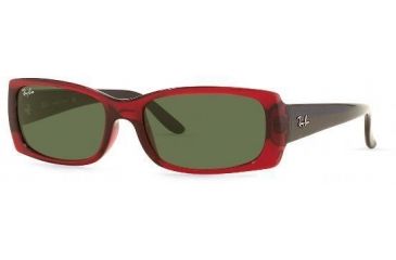 Image of Ray-Ban Sunglasses RB4067-601-5316 53 mm Lense Diameter / Black Frame w/ Crystal Green Lenses
