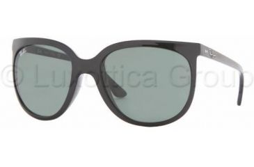 Image of Ray-Ban Cats 1000 Sunglasses RB4126 601-5719 - Black Crystal Green