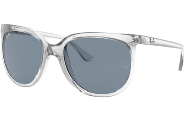 Image of Ray-Ban Cats 1000 RB4126 Sunglasses, Transparent, 57, RB4126-632562-57