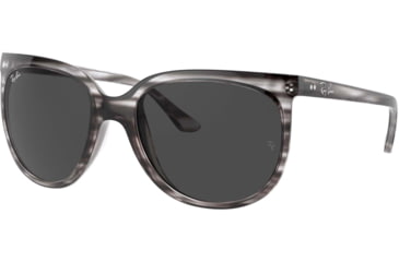 Image of Ray-Ban Cats 1000 RB4126 Sunglasses, Striped Grey Havana, 57, RB4126-6430B1-57