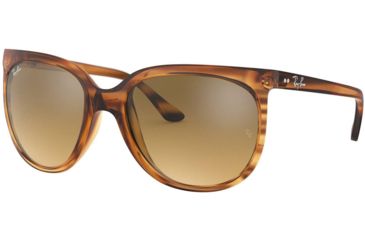 Image of Ray-Ban Cats 1000 Sunglasses RB4126 820/3K-57 - , Brown Mirror Gradient Gray Lenses