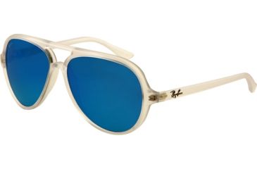 Image of Ray-Ban RB4125 Prescription Sunglasses RB4125-646-17-5913 - Lens Diameter 59 mm, Frame Color Matte Transparent