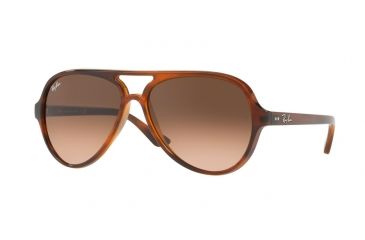 Image of Ray-Ban RB4125 Prescription Sunglasses RB4125-820-A5-59 - Lens Diameter 59 mm, Frame Color Stripped Havana