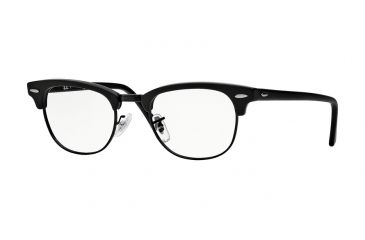 Image of Ray-Ban Clubmaster Eyeglasses RX5154 with Rx Prescription Lenses 2077-51 - Matte Black Frame
