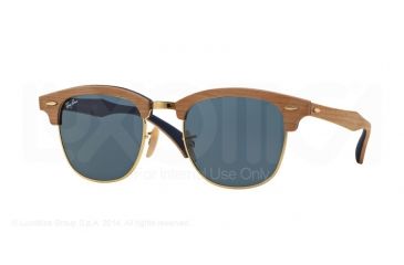 Image of Ray-Ban CLUBMASTER M RB3016M Progressive Prescription Sunglasses RB3016M-1180R5-51 - Lens Diameter 51 mm, Frame Color Cherry Rubber Blue