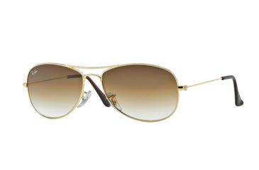 Image of Ray-Ban Cockpit RB3362 Sunglasses with No-Line Progressive Rx Prescription Lenses RB3362-001-51-5914 - Lens Diameter: 59 mm, Frame Color: Arista