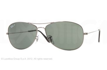 Image of Ray-Ban Cockpit RB3362 Sunglasses with No-Line Progressive Rx Prescription Lenses RB3362-004-58-59 - Lens Diameter 59 mm, Frame Color Gunmetal