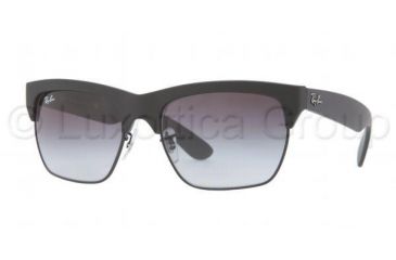 Image of Ray-Ban DYLAN RB4186 Sunglasses 622/8G-5719 - Black Rubber/Black Frame, Grey Gradient Lenses