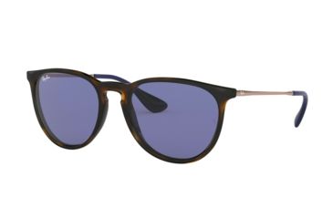 Image of Ray-Ban Erika F RB4171F Sunglasses 639276-57 - Havana Frame, Violet Lenses