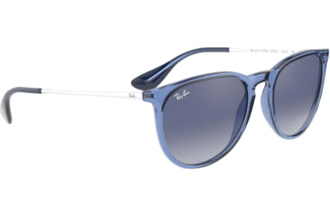 Image of Ray-Ban Erika F RB4171F Sunglasses 65154L-57 - , Light Grey Gradient Dark Blue Lenses